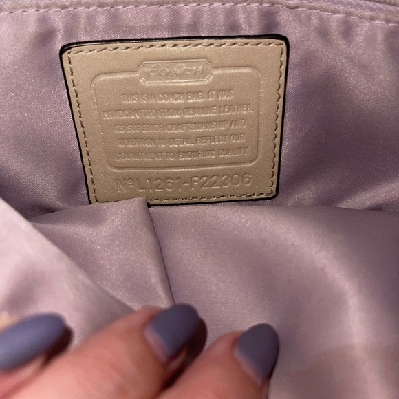 Coach Kristin Leather Hobo Champagne shoulder bag - Picture 6 of 10